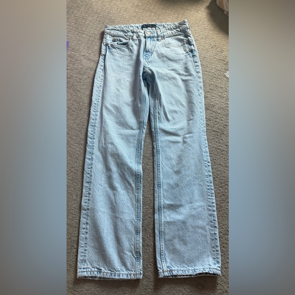 Aeropostale Low Rise 90’s Baggy Jeans Size 0 Reg